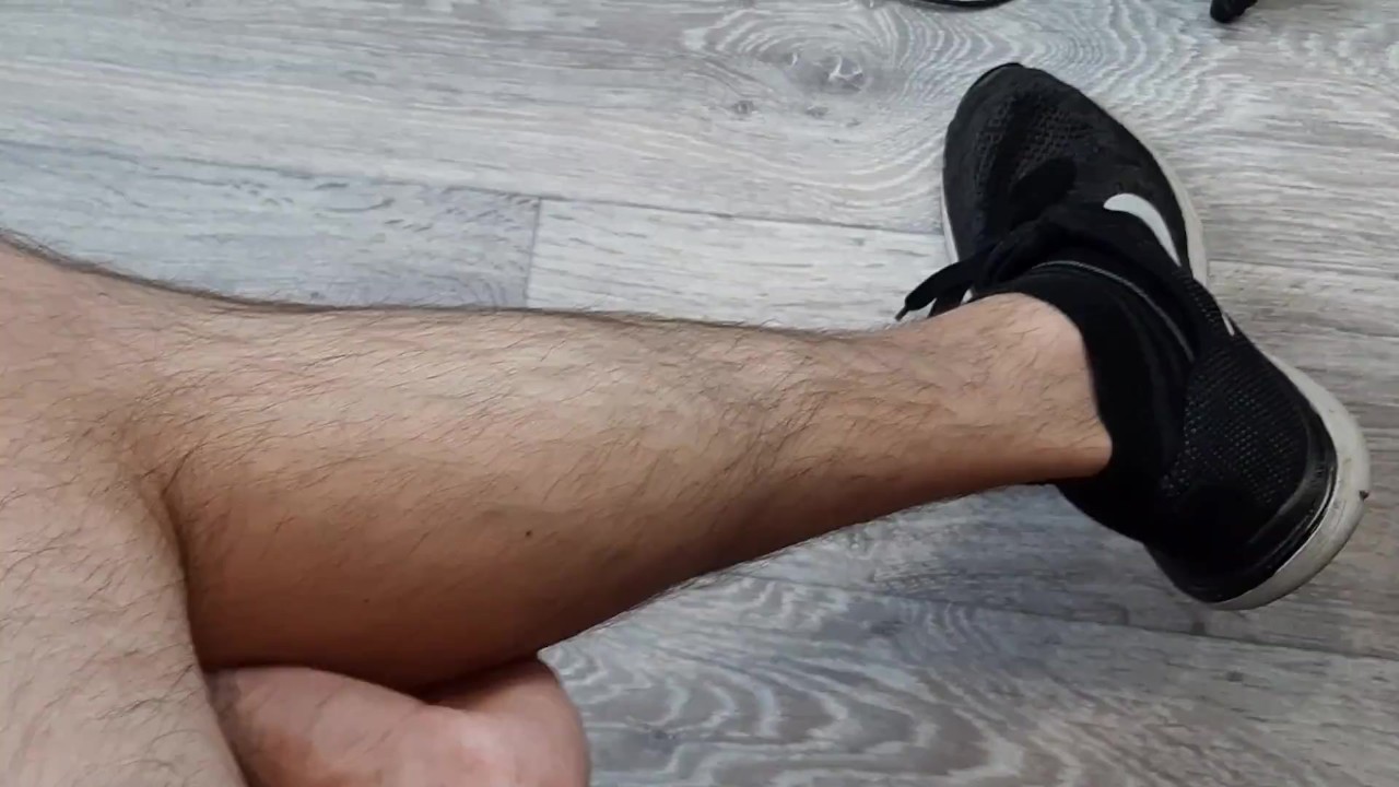 Russian guy with hairy legs jerking off his big dick in sneakers - Free Sex Video - RedTube