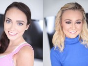 ASHLY ANDERSON & KENZIE KAI SHOW OFF COCK SUCKING SKILLS