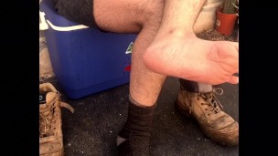 Work boots off - Socks off - take a whiff of these shoes if you are into that kind of thing 🥾 