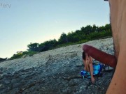 GENTLYPERV MEETS A PERVY GIRL ON A BEACH. During an exhibitionist day at the sea I find a cute woman 9/16