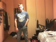 Fucking Fleshlights frontal view and cumming 1/16