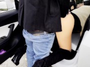 Caught Masturbating and Fucked by a Stranger in my Tesla 14/16