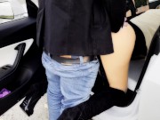 Caught Masturbating and Fucked by a Stranger in my Tesla 15/16