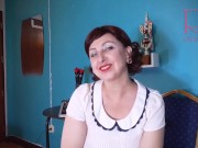 Red lipstick kissing teasing by Regina Noir. 6/16