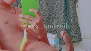 Young Asian Mirror Video Selfie