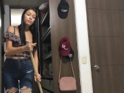 Step sister, Lovense Squirt, Petite, Lush Vibrator, Lush Orgasm, Reagan Lush, masturbate, ohmibod