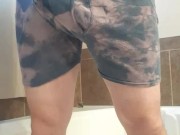 Pissing through cum filled boxer's 10/16