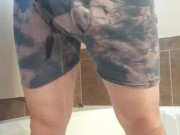 Pissing through cum filled boxer's 12/16