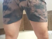 Pissing through cum filled boxer's 6/16