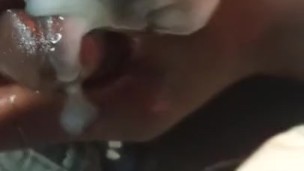 Cumming all over my hand 