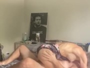 I surrender !!  Cougar babe in lingerie rides 27 year old cock 9/16