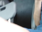 Smoking in public, while rolling blunt. 6/16