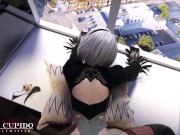 [Blacked] 2B Fuck on the window [Grand Cupido]( Nier Automata ) 13/16