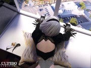 [Blacked] 2B Fuck on the window [Grand Cupido]( Nier Automata ) 15/16