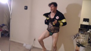Ring the Alarms! Firefighter Maolo Strips Raw!