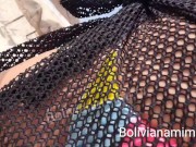 Mostrando mi conchita en el restaurante en Cancun... quien queria estar en la mesa de al lado?😈😜 14/16