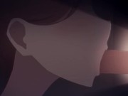 women in Christmas present gives blowjob 12/16