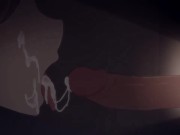 women in Christmas present gives blowjob 15/16