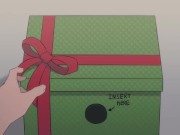 women in Christmas present gives blowjob 16/16