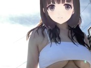 【Ｉカップ変態女子大生とうふ】羞恥露出巨乳が路上を下乳丸出しビキニで羞恥お散歩💕 4/16