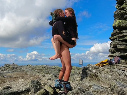 Sex on a mountain top in Norway - RosenlundX