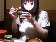 【Ｉカップ変態女子大生とうふ】ブルマに体操着で突入！その後居酒屋でブルマも体操着も脱いで食事中してたら店員が・・・❗❓ 10/16