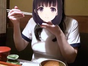 【Ｉカップ変態女子大生とうふ】ブルマに体操着で突入！その後居酒屋でブルマも体操着も脱いで食事中してたら店員が・・・❗❓ 12/16