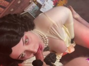 Lady Dimistrecu on Her Knee's TEASER OmankoVivi Resident Evil Village Cosplay 10/16