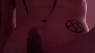 Masturbating with realistic pussy (Vertical Screen)