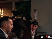 Hungarian Chick Comes Home For An AMAZING DP! 2/16