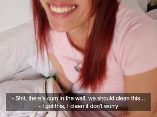 La niñera me pide la leche en el culo por un aumento POV – LynnScream