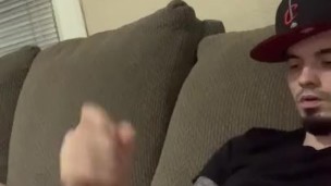 Teen secretly jerks off when no one is home / intense