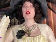 Lady Dimitrescu Bush Worship TEASER OmankoVivi Resident Evil Village Cosplay 2/16