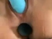 Milfs first time With butt plug in dildo 3/16