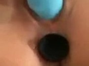 Milfs first time With butt plug in dildo 5/16