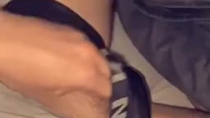 Edging myself, precum play with my thick cock