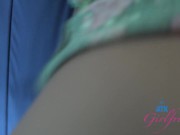 Amateur in glasses POV Leana Lovings gives blowjob, fucks, and takes cock in multiple positions 12/16