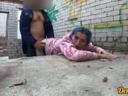 cute schoolgirl after school has sex in an abandoned building and gets a cum on face 13/16