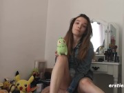 Cute Babe Plays with Herself 7/16