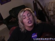 British slut pov sucking Luke Hardy 1/16