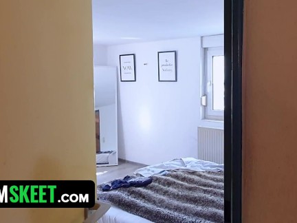 StayHomePOV - Horny Dude His Sexy Skinny Asian Roommate And Sticks His Lollipop In Her Mouth