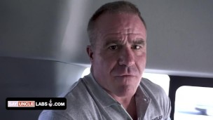 Muscle Hunk Gets Young Stud Into The Rescue Van And Gives Him A Safe Space To Share His Fantasies