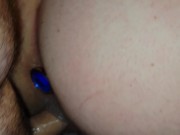 Sexy pregnant BBW wife creampied by hubby's friend with butt plug in 12/16