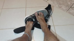 Big male feet and smelly
