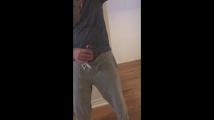 Quick play cut cock in the mirror