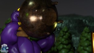 Tab Dragon's Hyper Halloween Muscle Growth Animation
