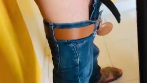 Papi vaquero solo mostrando verga dura 