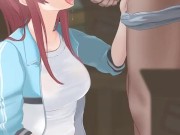 redhead gets a facial 3/16