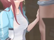 redhead gets a facial 5/16