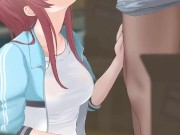 redhead gets a facial 7/16